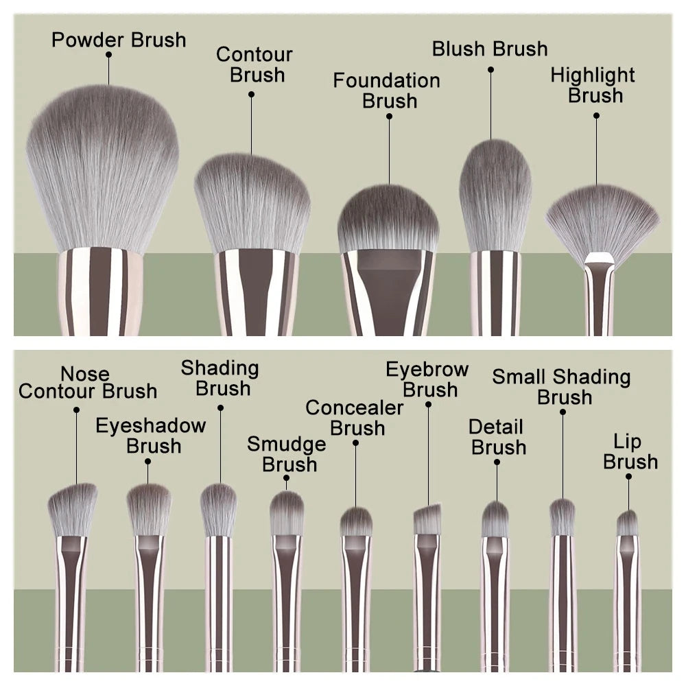 Soft Makeup Brushes Set